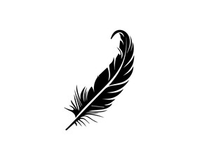 feather logo design template