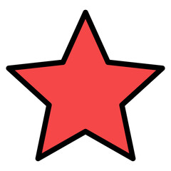 Star Outline Color Icon