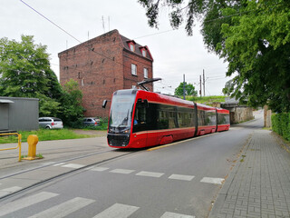 Obraz premium Pesa trams in Katowice