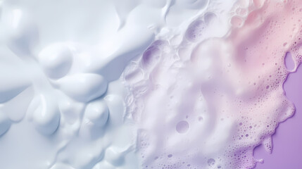 Bubble background with laundry, cleaning service concept