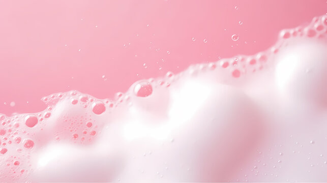 Bubble background with laundry, cleaning service concept