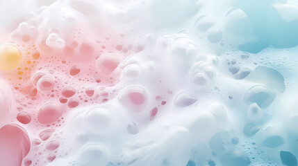 Foam background, washing ads