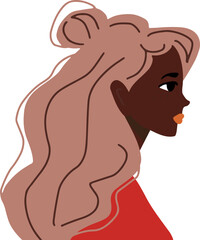 Mother's Day with flower wreath illustration, greeting card