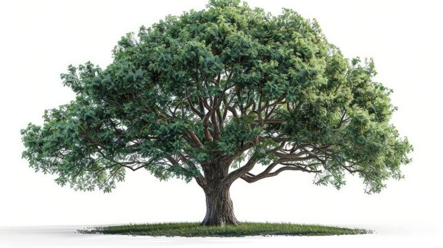 big tree isolate on white background
