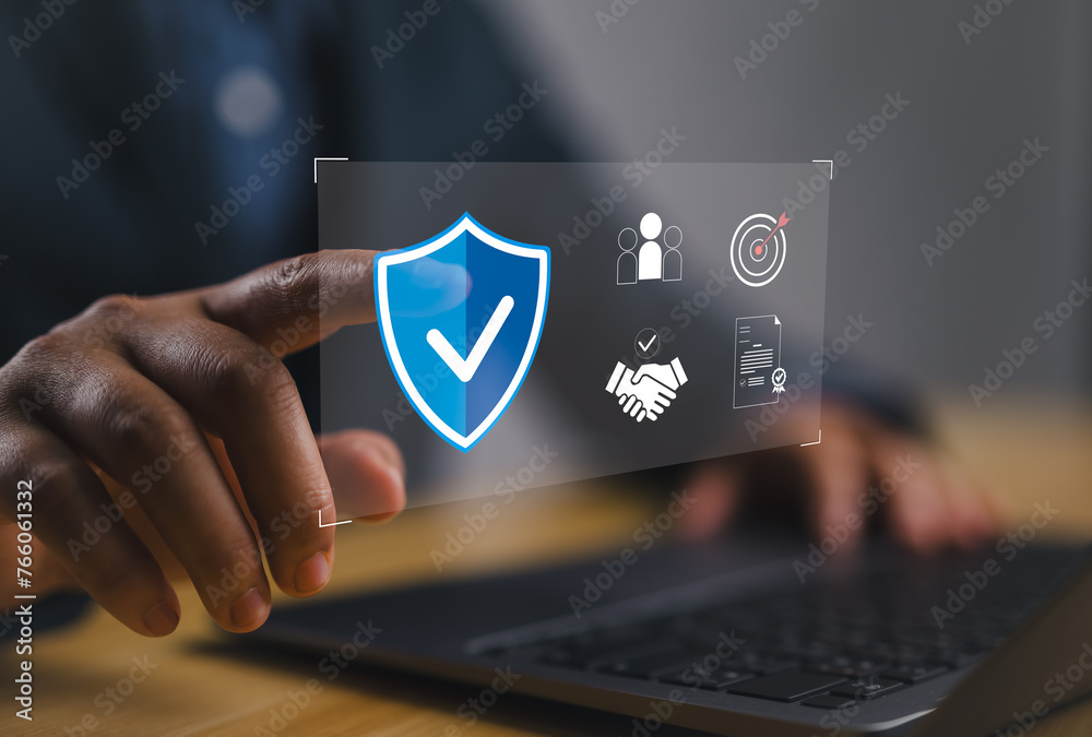 Aufkleber Data analysis of document ai artificial intelligence process with technology processor to planning business information data, tech, network corporate concept.
