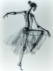 X-ray image of a Ballet dancer