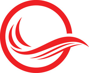 Water Wave symbol and icon Logo Template vector