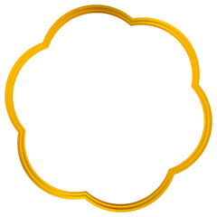 Gold arch circle frame