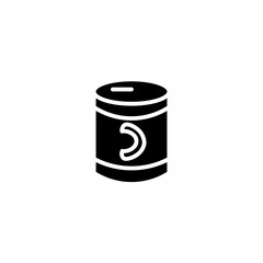 canned food glyph icon