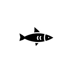 Obraz premium fish glyph icon