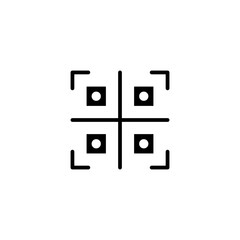 qr code glyph icon