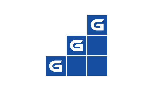 GGG initial letter financial logo design vector template. economics, growth, meter, range, profit, loan, graph, finance, benefits, economic, increase, arrow up, grade, grew up, topper, company, scale
