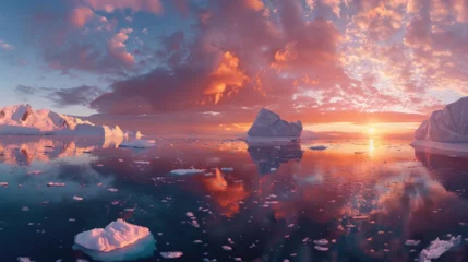 Foto op Canvas melting icebergs in the arctic cold © 沈军 贡