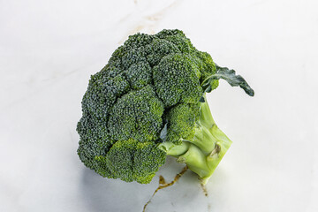 Raw ripe green broccoli cabbage