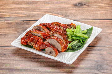 Asian cuisine - roasted duck with skin