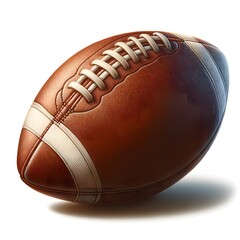 American Football Illustration Isolated on a White Background