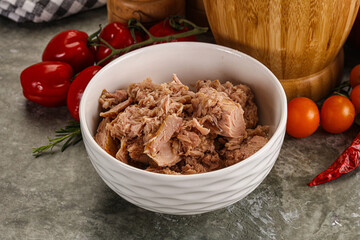 Canned tuna fish for salad