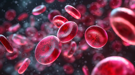 red blood cells in vein