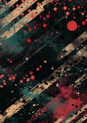 closeup black red background dots spectacular splatter explosion asteroid belt flares cyan classroom extended space clouds seafloor trend illustration