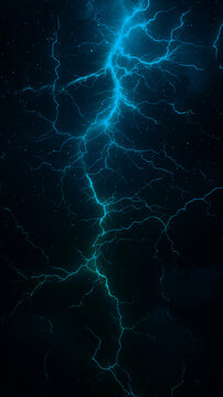 blue lightning with dark background