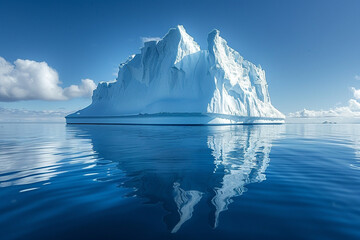 Iceburg in the blue ocean - obrazy, fototapety, plakaty