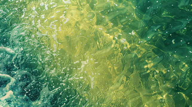 abstract green water tand light exture background 