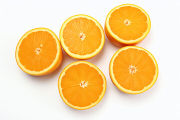 Fototapeta premium Orange fruit on white background