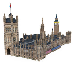 Houses of Parliament and Big Ben Isolated - 766075500