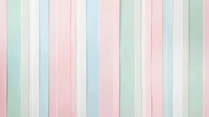 Soft pastel stripes in shades of pink, blue, and mint green, creating a sweet and charming...
