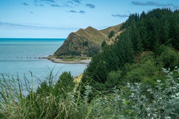 Coastline in Mahia, Hawkes bay, New Zealand.
