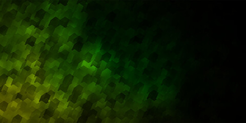 Light Green vector texture with colorful hexagons.