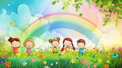 children background funny background copy blank space