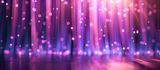 A magenta curtain with a vibrant mix of violet, pink, and electric blue lights radiating through, creating a liquidlike pattern for a mesmerizing event ambiance