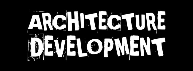Naklejka na ściany i meble architecture development typography. design reference: https://s.id/24mqv
