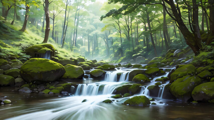 waterfall in the forest