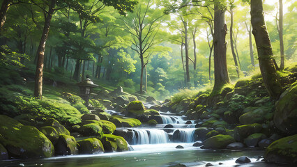 waterfall in the forest