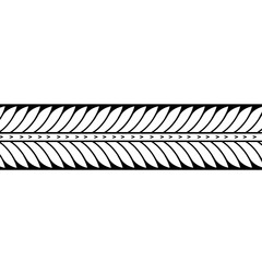 Wrap around arm polynesian tattoo design. Pattern aboriginal samoan. Vector illustration eps10.