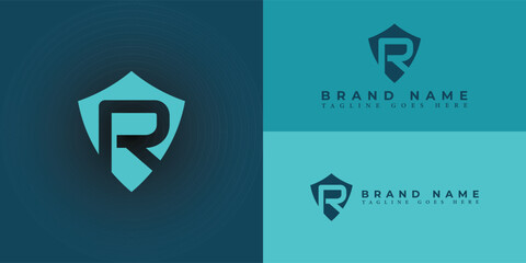 Abstract initial letter R or RR logo design on the luxury background. Letter R monogram initials letter logo concept. R elegant and Professional white color letter icon design on multiple backgrounds.