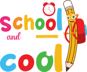 Backpack back to school vector cartoon pencil children beautiful typography t-shirt for children. teacher tee, apparel, vector illustration,graphic template, typography, vintage, teacher's day.