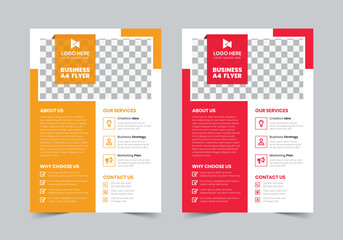 Modern Business Flyer Template | Print Ready | A4 