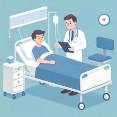 doctor and patient in hospital