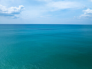 Summer sea waves nature background,Drone aerial view ocean background