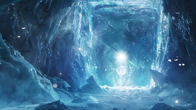 surreal universe background with glowing portal fantasy space.  cinematic shot interdimensional phenomenon. seamless looping overlay 4k virtual video animation background