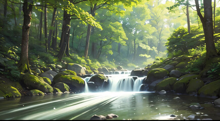 waterfall in the forest