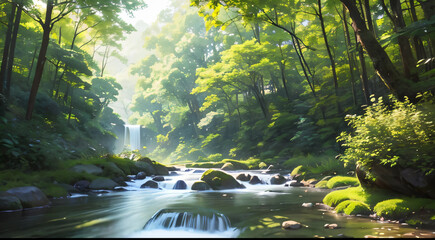 waterfall in the forest