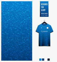 Fabric textile pattern design for soccer jersey, football kit, sport t-shirt mockup for football club. Uniform front view. Abstract pattern for sport background. Fabric pattern.