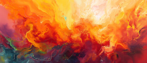 Obraz premium abstract art ,colorful pastel magma with emitting vien,