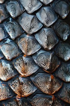 A closeup of a snakeskin texture pattern