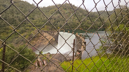 Lower Lake Clementine Dam. California. 