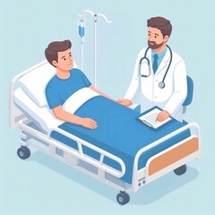 doctor and patient in hospital
